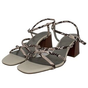 Worthington Sandals Open Toes Python Print Strappy NWT Size 8.5